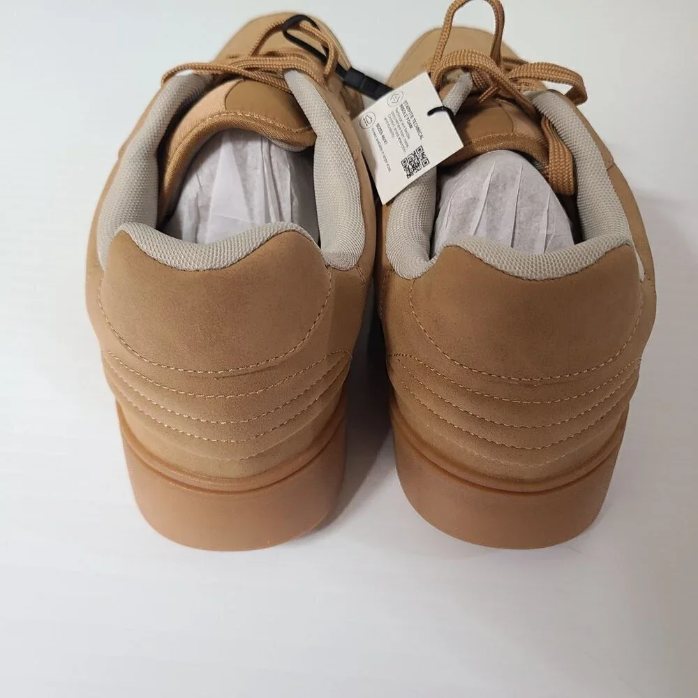 ZARA MONOCHROME TRAINERS BEIGE SIZE 14   2203/120